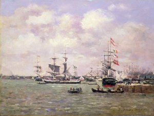 Antwerpia autorstwa Eugene Louis Boudin