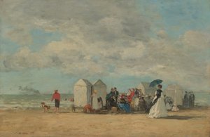 Scena na plaży autorstwa Eugene Louis Boudin
