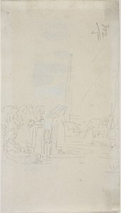 Bretońskie kobiety na plaży autorstwa Eugene Louis Boudin