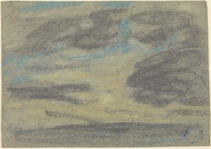 Chmury nad morzem, 18601865. autorstwa Eugene Louis Boudin