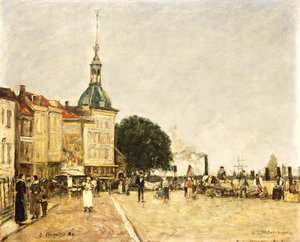 Dordrecht, La Ville, 1884 autorstwa Eugene Louis Boudin
