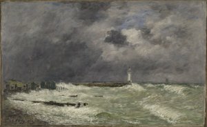 Wichura przed Frascati, Hawr autorstwa Eugene Louis Boudin