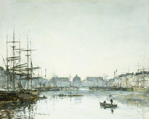 Le Havre, Zagłębie Handlowe, 1894 autorstwa Eugene Louis Boudin