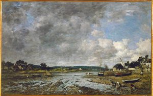 Norman Washerwomen on the Shore autorstwa Eugene Louis Boudin