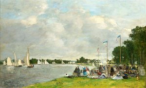 Regaty w Argenteuil, 1866. autorstwa Eugene Louis Boudin