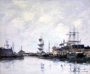 Basen w Fecamp autorstwa Eugene Louis Boudin