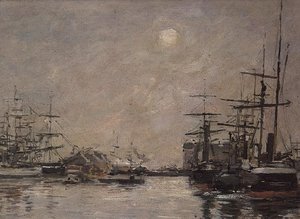 Dorzecze Barre, Le Havre autorstwa Eugene Louis Boudin