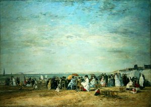 Plaża autorstwa Eugene Louis Boudin