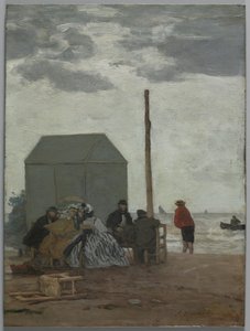 Plaża w Deauville, 1864. autorstwa Eugene Louis Boudin
