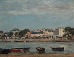 Port w Trouville autorstwa Eugene Louis Boudin