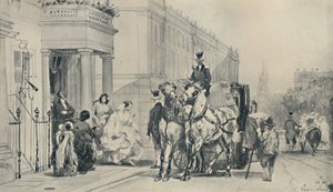 Na placu Eaton, 1850, 1920 autorstwa Eugene Louis Lami