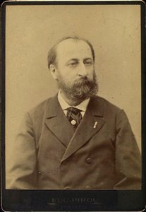 Camille Saint-Saens, francuski kompozytor, dyrygent, organista i pianista, koniec XIX wieku