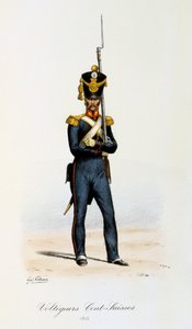 Voltigeurs, Cents-Suisses, 1815 autorstwa Eugene Titeux
