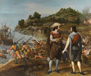 Odzyskiwanie San Juan de Puerto Rico autorstwa Eugenio Caxes
