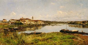 Widok Sesto Circalende, ok.1885 (olej na płótnie)