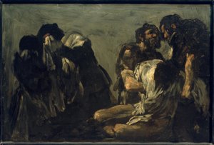Rachel i bracia Jakobs autorstwa Eugenio Lucas Velázquez