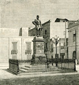 Pomnik Wiktora Emanuela II (1820-1878), autorstwa Eugenio Maccagnani (1852-1930), Lecce, Apulia, Włochy autorstwa Eugenio Maccagnani