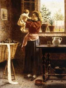 Czuła chwila (olej na płótnie) autorstwa Eugenio Zampighi