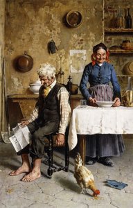 Domowe szczęście autorstwa Eugenio Zampighi