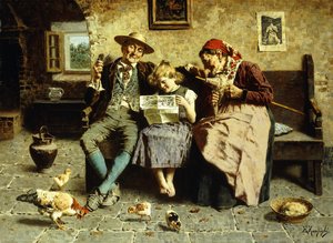 Czytanie wiadomości autorstwa Eugenio Zampighi