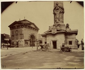 Dawna Bariera Tronowa (Pawilon i Kolumna Budki Poboru Opłat) autorstwa Eugène Atget