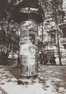 Kolumna-św. Sulpice autorstwa Eugène Atget