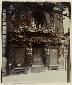 Hôtel de Fieubet lub Hôtel de la Valette (obecny prywatny zakład Massillon), 2 bis quai des Celestins, 4. dzielnica, Paryż (druk albumowy) autorstwa Eugène Atget