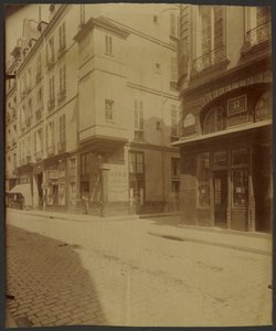 Wieżyczka przy rue Saint Paul.  Podobno było to biuro Botala, lekarza Henryka III. autorstwa Eugène Atget