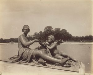 Wersal, róg parku, 1901. autorstwa Eugène Atget