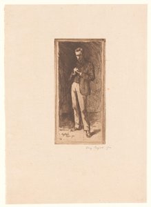 Autoportret autorstwa Eugène Bejot (signed by artist)