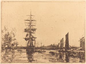 Widok morski autorstwa Eugène Boudin