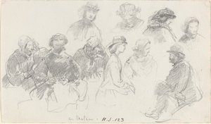 Pasażerowie na statku autorstwa Eugène Boudin