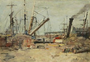 Trawlery autorstwa Eugène Boudin