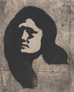 Głowa kobiety, ca. 1904. autorstwa Eugène Carrière