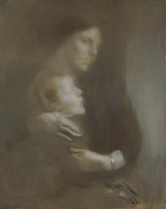 „Cierpienie macierzyńskie”, 1896-97 autorstwa Eugène Carrière