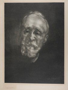 Portret Puvisa de Chavannes autorstwa Eugène Carrière