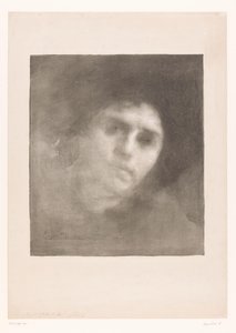 Portret Madame Carriere Pani Eugene Carriere autorstwa Eugène Carrière