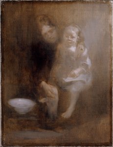 „Łaźnia stóp”, ok. 1890 r. autorstwa Eugène Carrière
