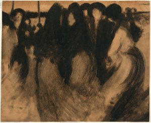 Kobiety w krajobrazie autorstwa Eugène Carrière