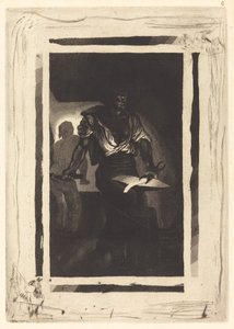 Kowal Un Forgeron, 1833. autorstwa Eugène Delacroix