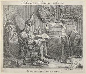 Literacki medytujący, 1821., 1821. autorstwa Eugène Delacroix