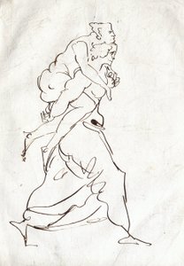Eneasz i Anchises autorstwa Ferdinand Victor Eugene Delacroix