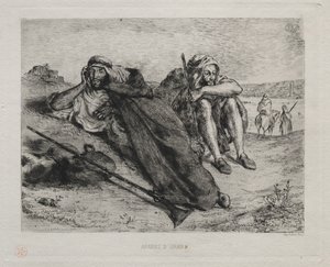 Arabowie z Oranu autorstwa Eugène Delacroix