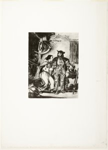 Brat Martin trzymający żelazną rękę Goetza autorstwa Eugène Delacroix