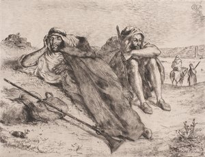 Duński: Arabowie z Oranu autorstwa Eugène Delacroix