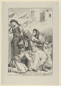 Śmierć Goetza von Berlichingen, 1845., 1845. autorstwa Eugène Delacroix