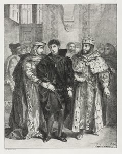 Mała wioska autorstwa Eugène Delacroix