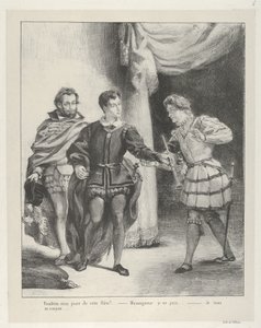 Hamlet i Guildenstern, 1834-43., 1834-43. autorstwa Eugène Delacroix