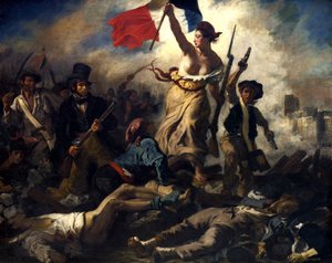 Wolność przewodząca ludziom autorstwa Eugène Delacroix