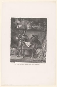 Mephisto verschijnt aan Faust Meph: Po co to całe zamieszanie? (...) (tytuł na obiekcie) Faust (tytuł serii) Faust, tragedia p. de Goethego (tytuł serialu) autorstwa Eugène Delacroix